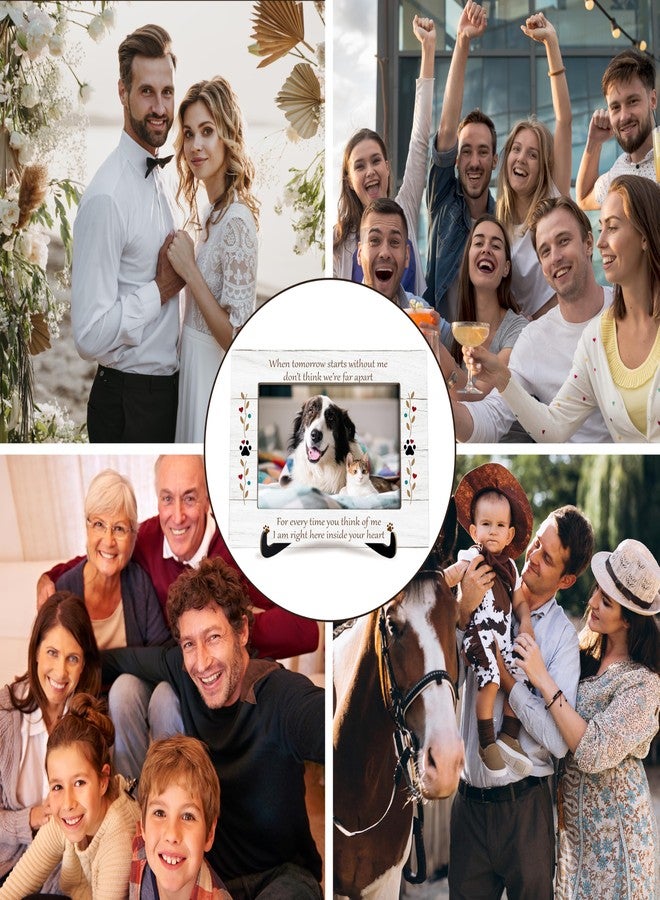 KFNER Pet Memorial Picture Frame Gift, When Tomorrow Starts Without Me Pet Memory Photo Frame Gift, Loss of Dog Cat Sympathy Gifts, Dog Cat Remembrance Picture Frame -13 - Image 4